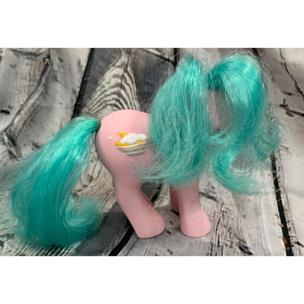 My Little Pony MLP G1 Vintage Sundae Best Ponies Banana Surprise 3D Symbol 1987